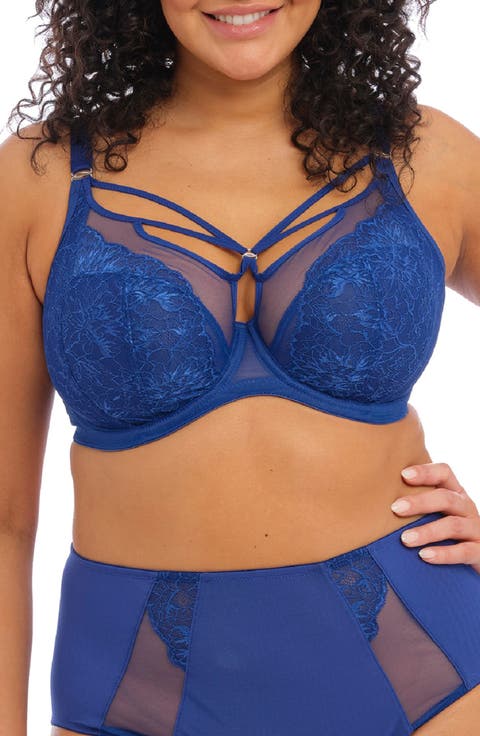 Brianna Underwire Strappy Plunge Bra (Plus Size)