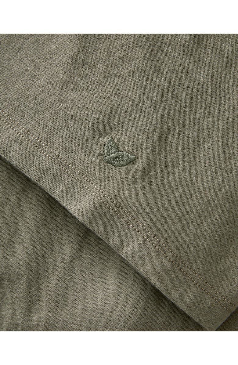 Petite Plume Pima Cotton Crewneck Pajama Top, Alternate, color, Green