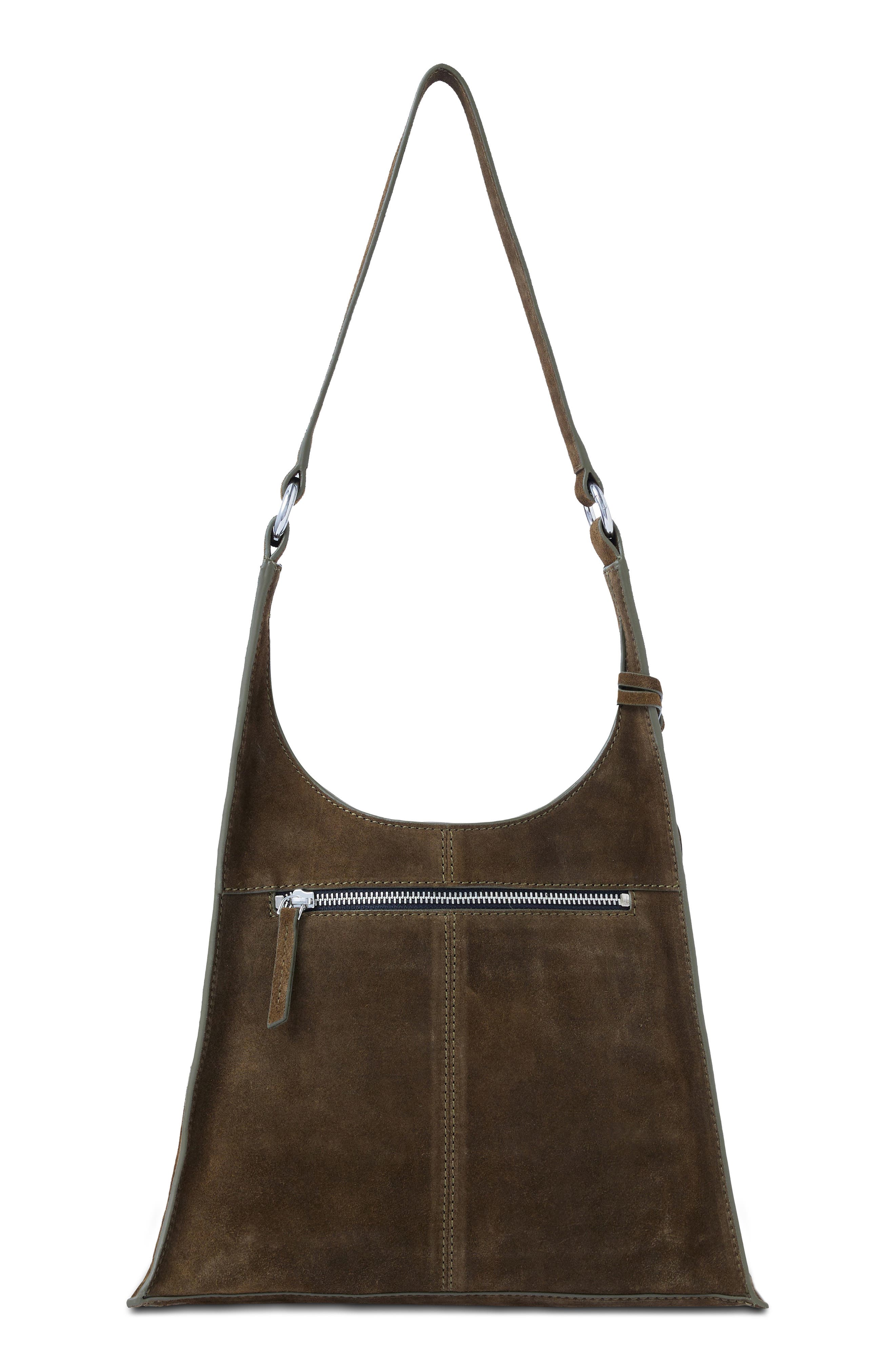 Winnie Soft Suede Shoulder Bag, Alternate, color, PALM