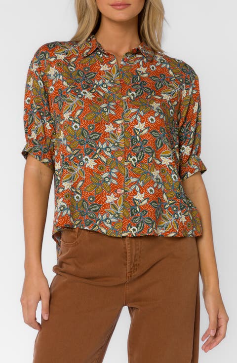 Pippen Three-Quarter Sleeve Button-Up Shirt