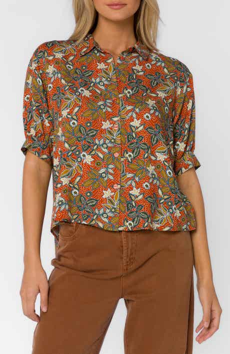 Pippen Three-Quarter Sleeve Button-Up Shirt