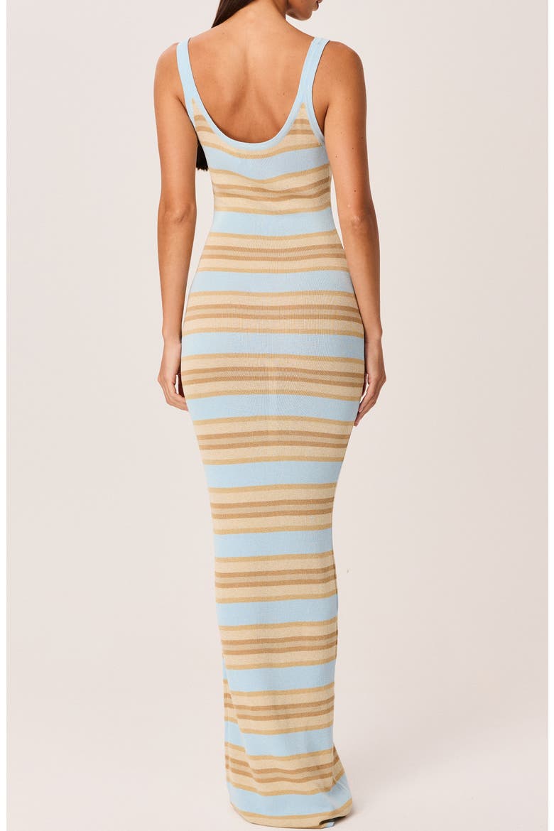 Malina Shimmer Maxi Dress, Alternate, color, BLUE STRIPE