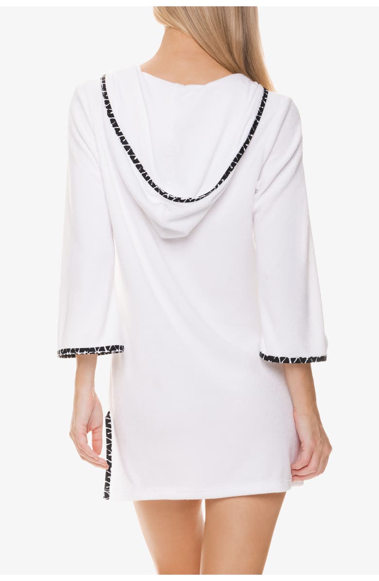 HELEN JON Hooded Terry Cover-Up, Alternate, color, Eden Rock