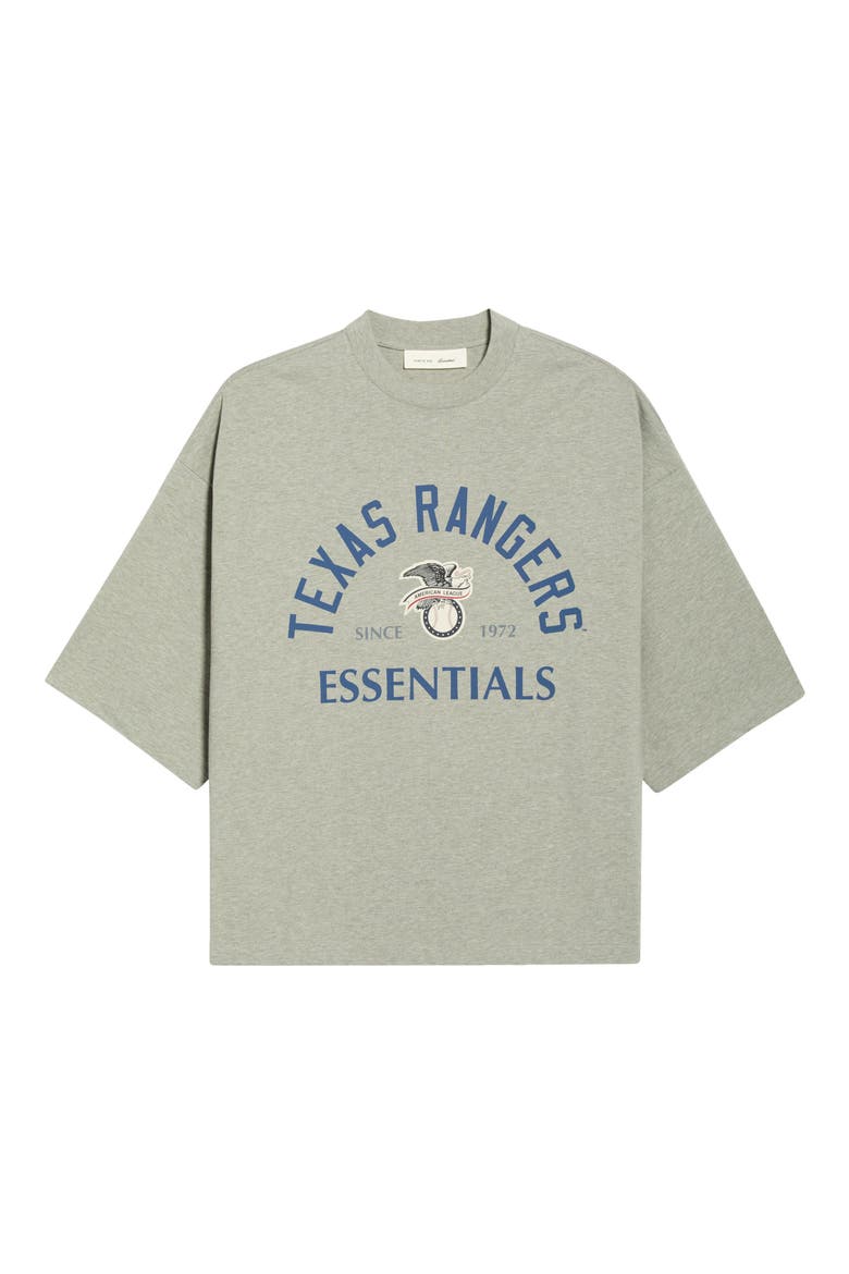 x MLB Texas Rangers Merch Cotton Graphic T-Shirt, Alternate, color, CONCRETE HEATHER