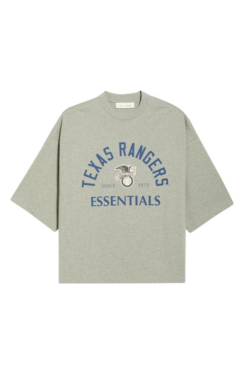 x MLB Texas Rangers Merch Cotton Graphic T-Shirt