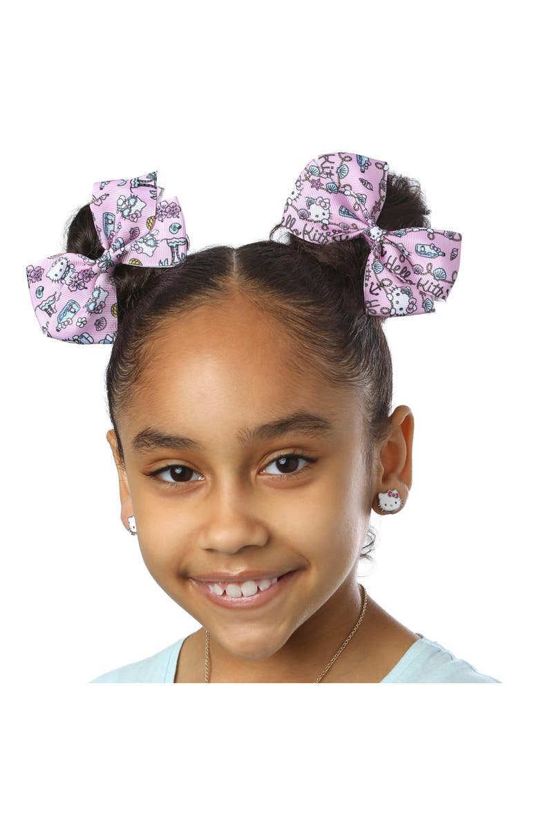Hello Kitty Hair Bow 7-Piece Set Sanrio Hair Accessories, Alternate, color, Multicolored