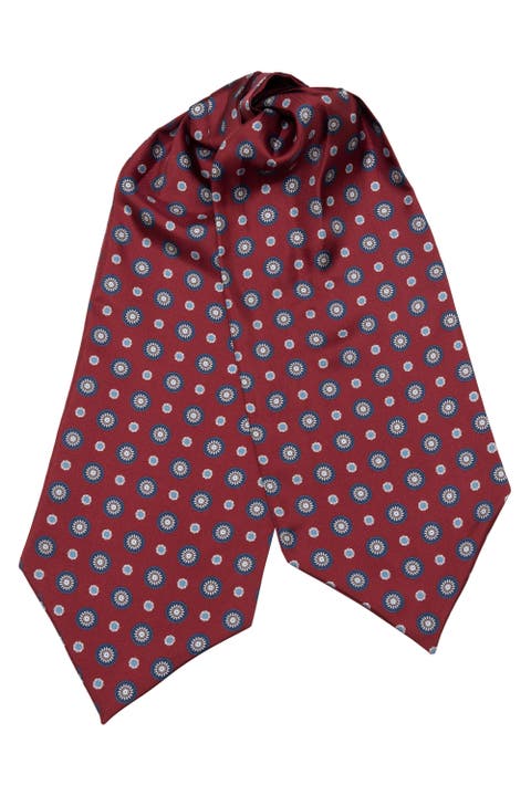Burano - Silk Ascot Cravat Tie for Men
