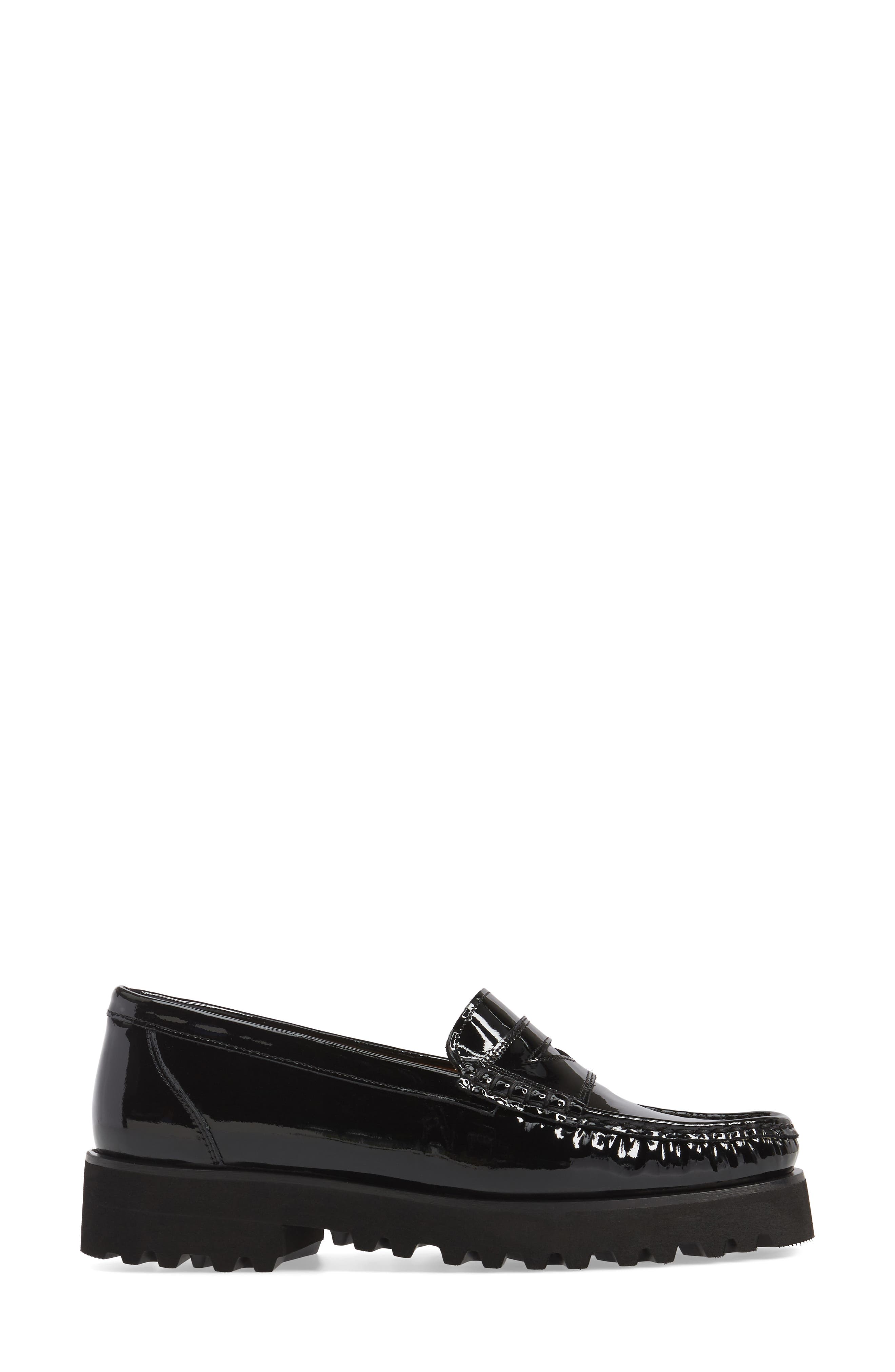Rita Platform Penny Loafer, Alternate, color, ONYX PATENT