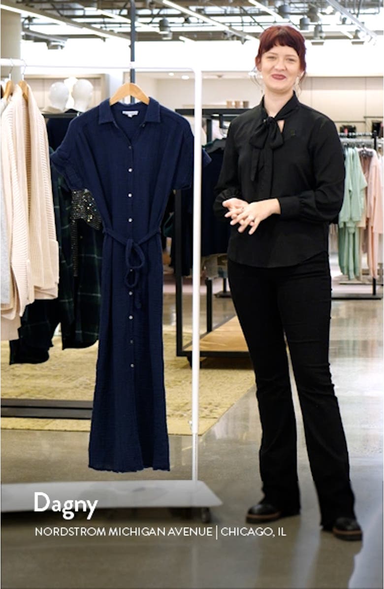 Allen Tie Waist Maxi Shirtdress, sales video thumbnail