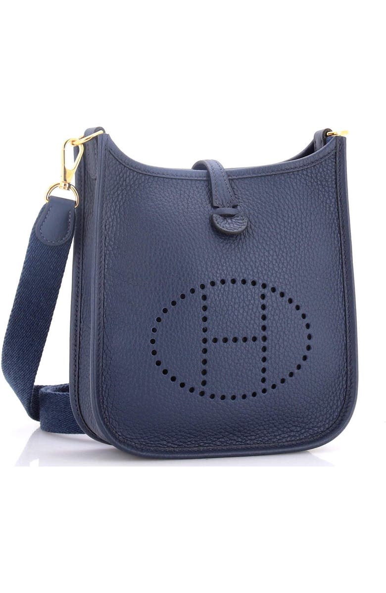 Pre-Owned Hermes Evelyne Bag Gen III Clemence TPM, Alternate, color, Bleu Navy