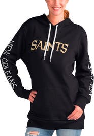 G-III 4HER BY CARL BANKS Women's G-III 4Her by Carl Banks Black New Orleans Saints Extra Inning Pullover Hoodie