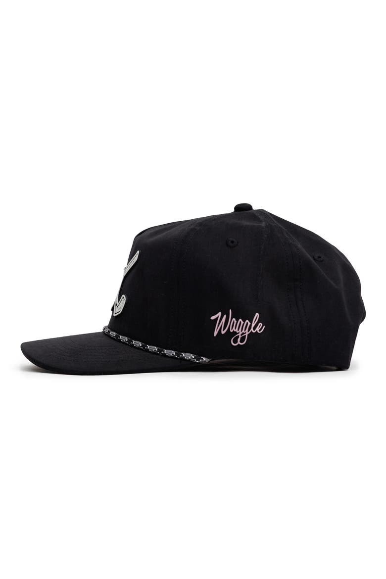 Slice of Death Rope Trim Baseball Cap, Alternate, color, BLACK