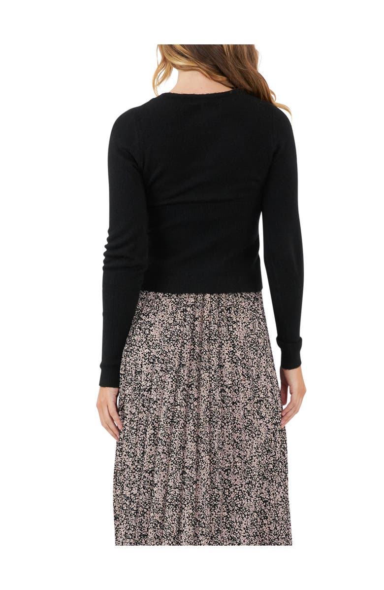 Ripe Maternity Willa Nursing Knit, Alternate, color, Black