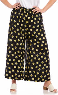 Karen Kane Floral Wide Leg Pants