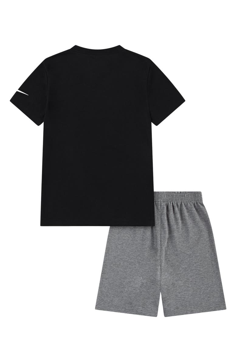 3 Brand Kids' Vertical Logo Graphic T-Shirt & Shorts Set, Alternate, color, 