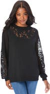 Roaman's Plus Size Pullover Sweater With Cutout Detail