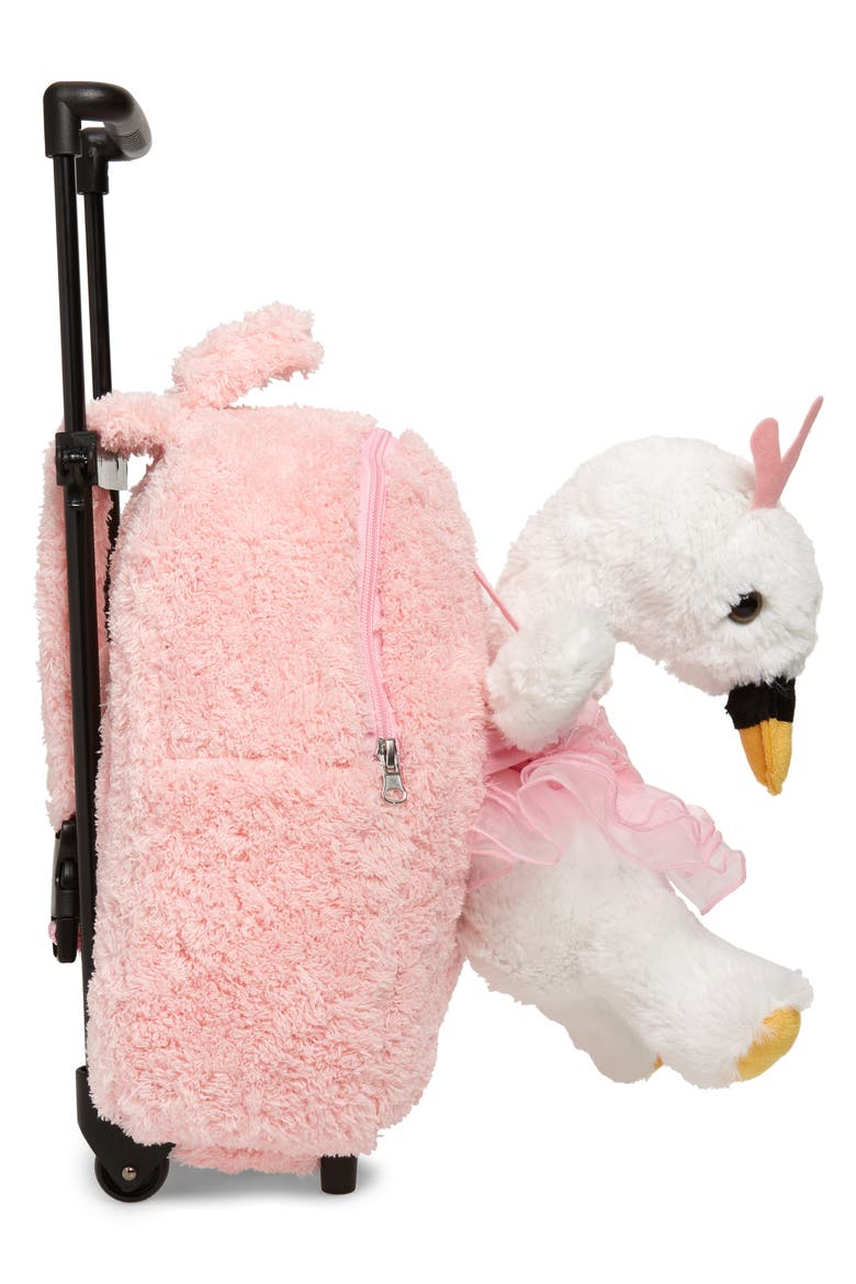 Ballet Swan Trolley Backpack, Alternate, color, PINK