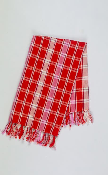 Handwoven Holly Cotton Tea Towel