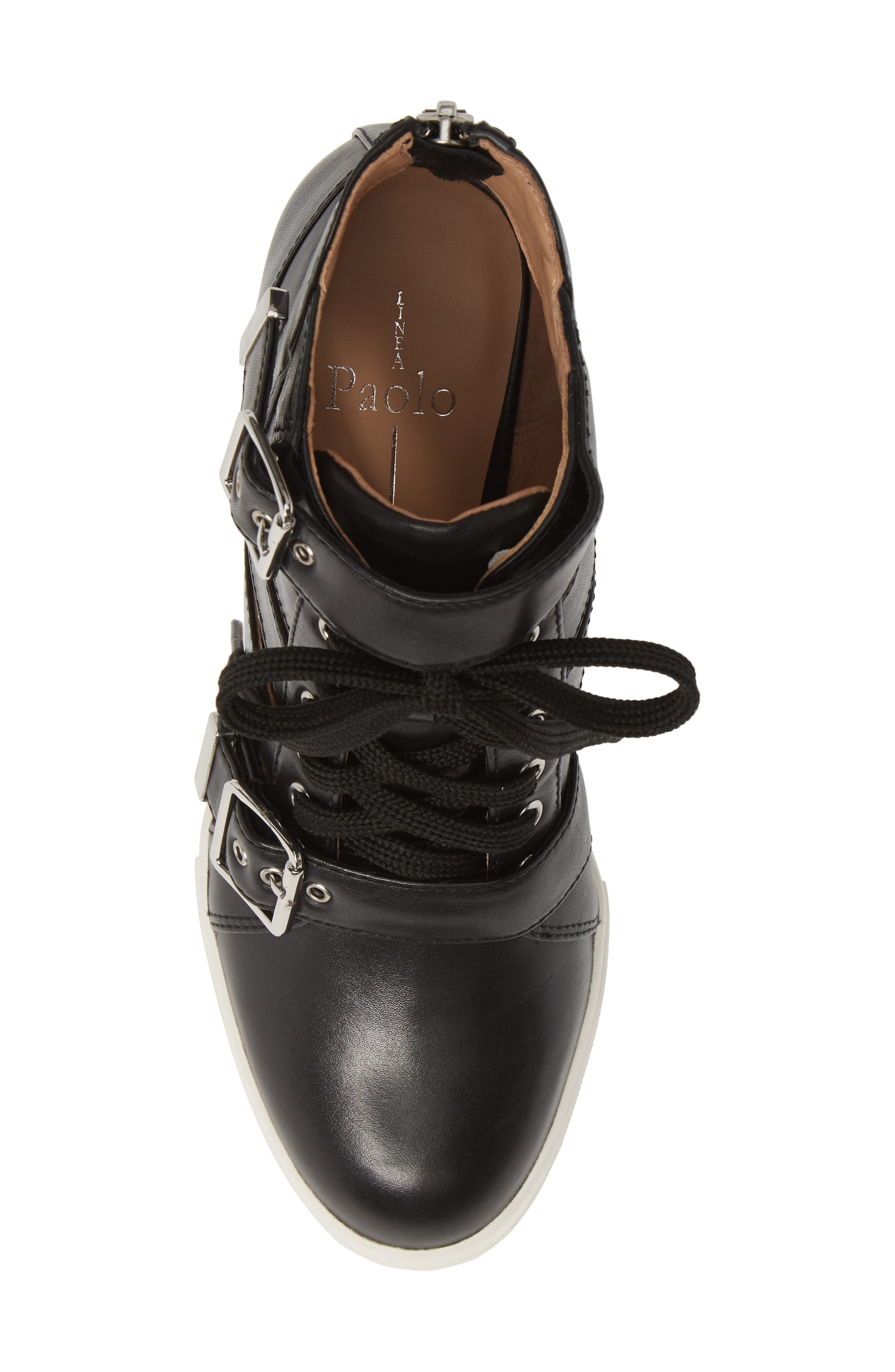 Linea Paolo Fave Cutout Wedge Sneaker, Alternate, color, 