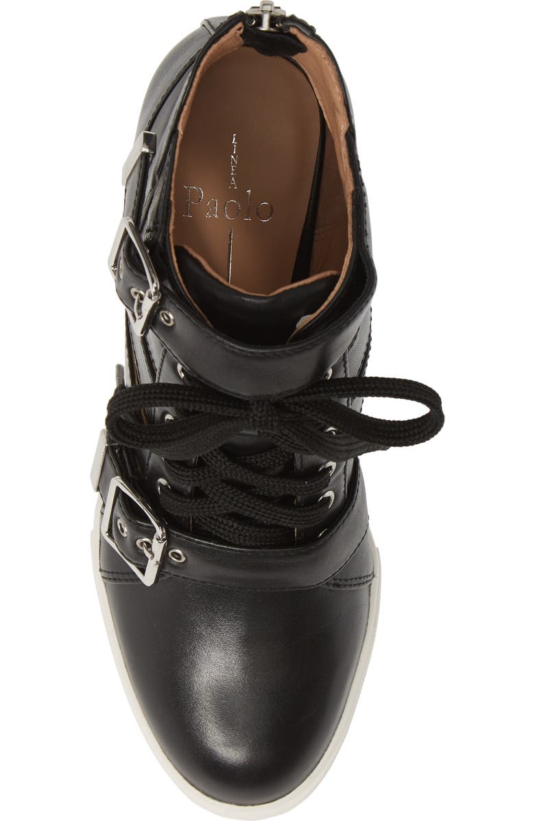 Linea Paolo Fave Cutout Wedge Sneaker, Alternate, color,