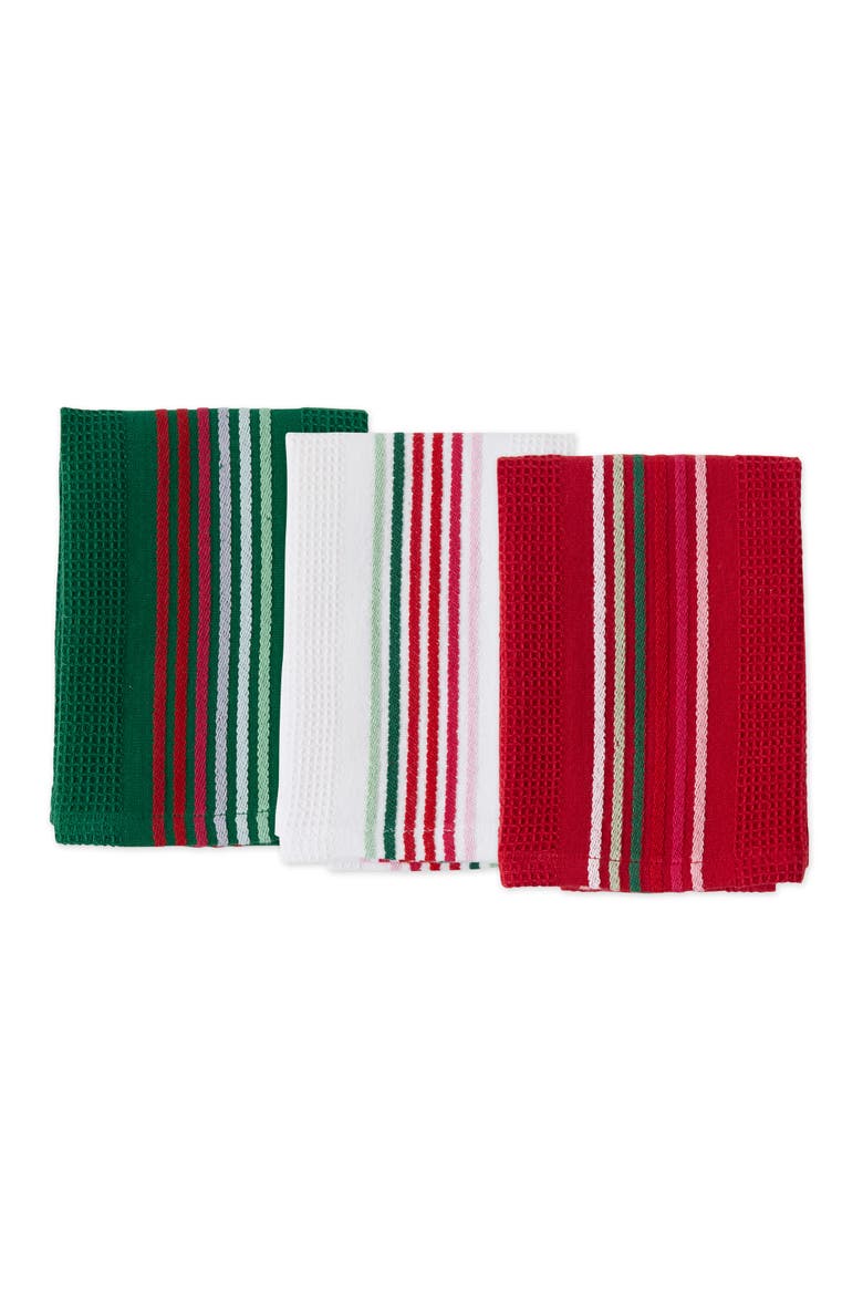 Spirited Stripes Heavyweight Essentials Dishcloth Set of 3, Alternate, color, Spirited Stripes