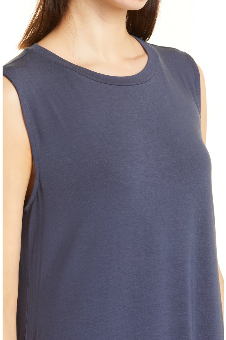 Sleeveless Jersey Shift Dress, Alternate, color, OCEAN