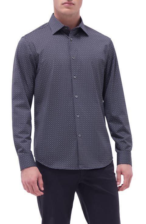 James OoohCotton® Diamond Check Button-Up Shirt