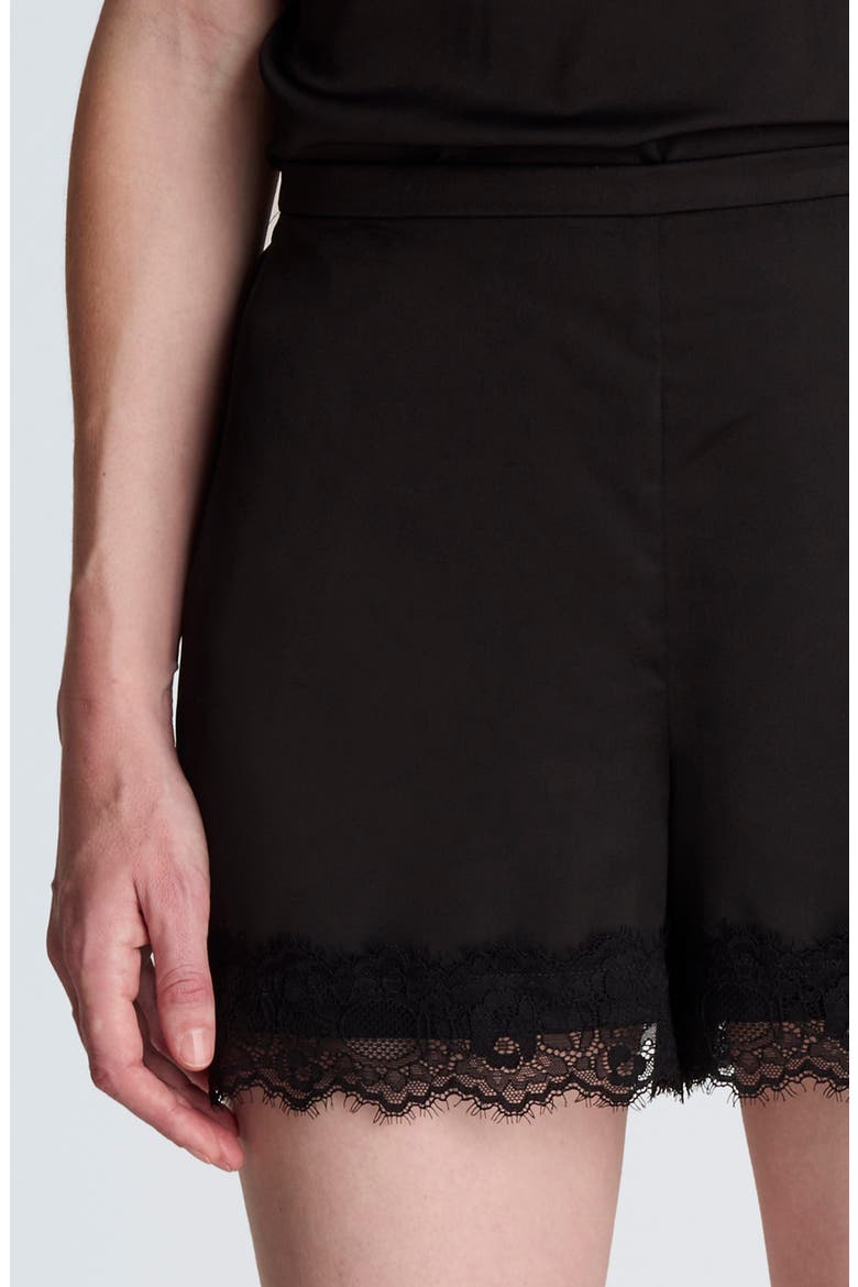 Tonal Lace Shorts, Alternate, color, BLACK