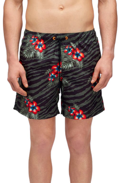 Sundek Floral Board Shorts In Thyme
