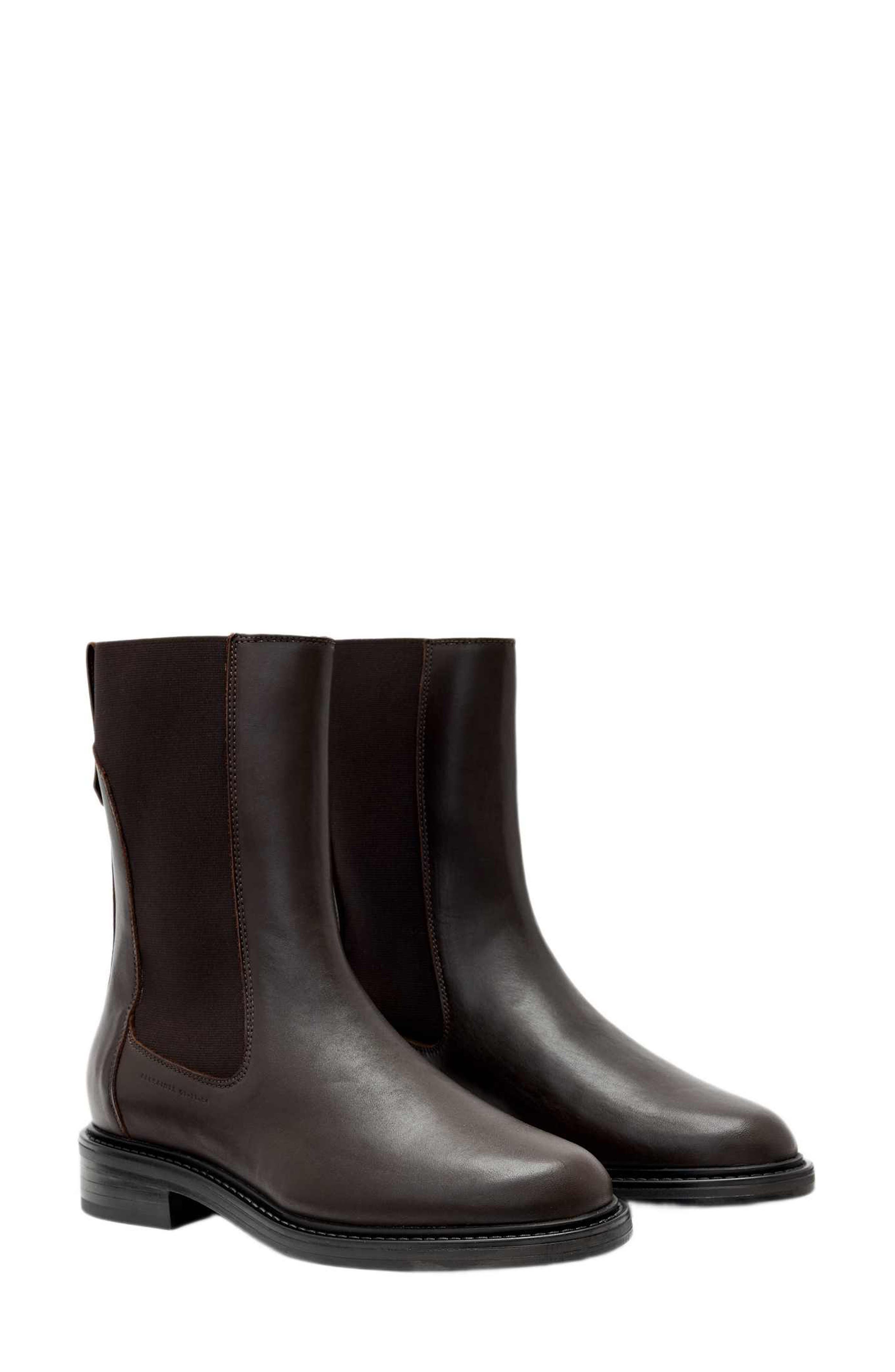 AllSaints Beryl Leather Chelsea Boot (Women) | Nordstrom