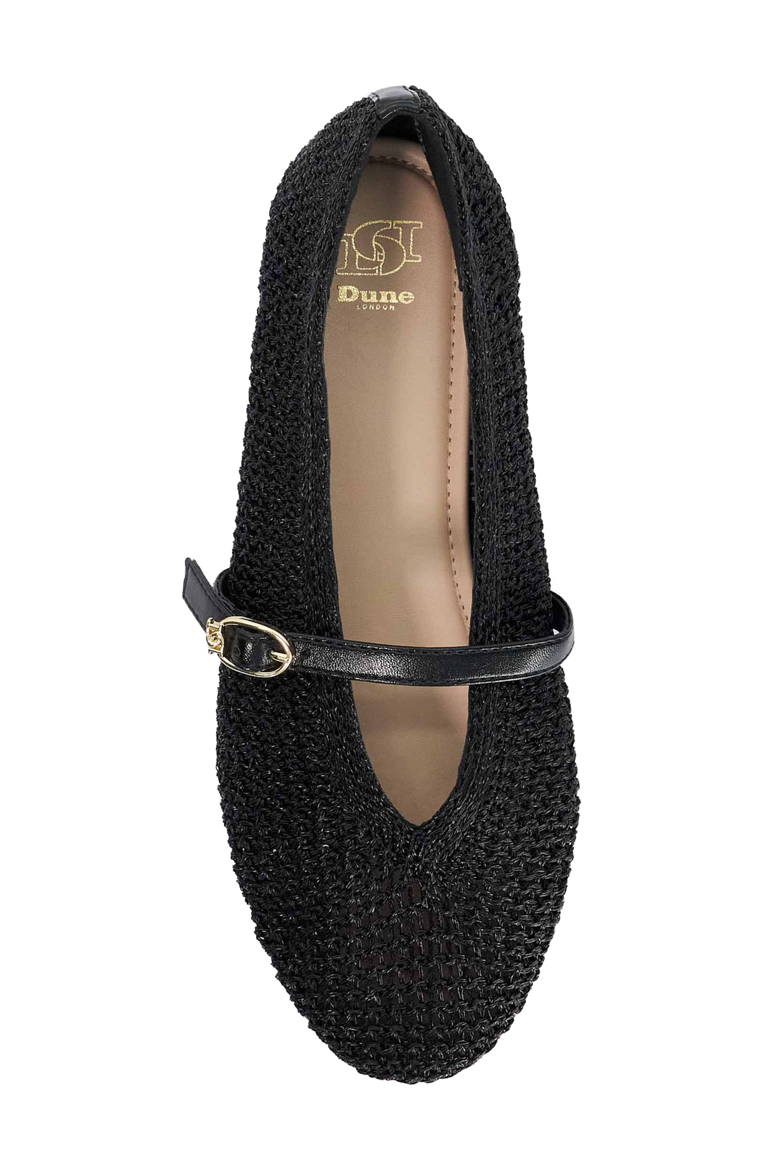Dune London Halmada Mary Jane Flat, Alternate, color, Black