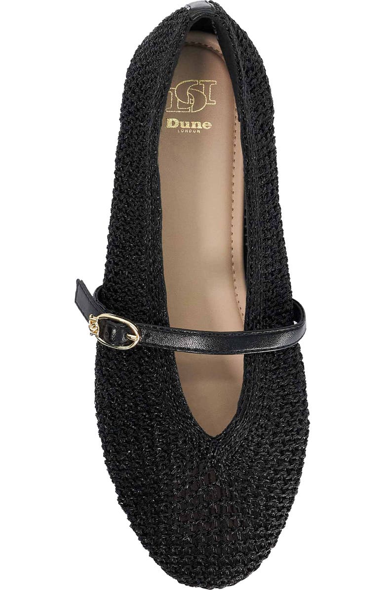 Dune London Halmada Mary Jane Flat, Alternate, color, Black