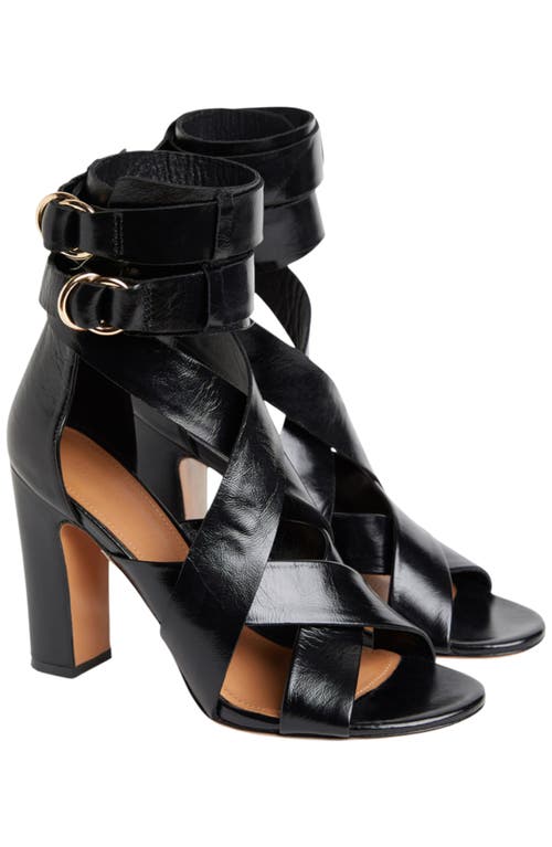 Cynthia Rowley Cece Wrap Heel In Black