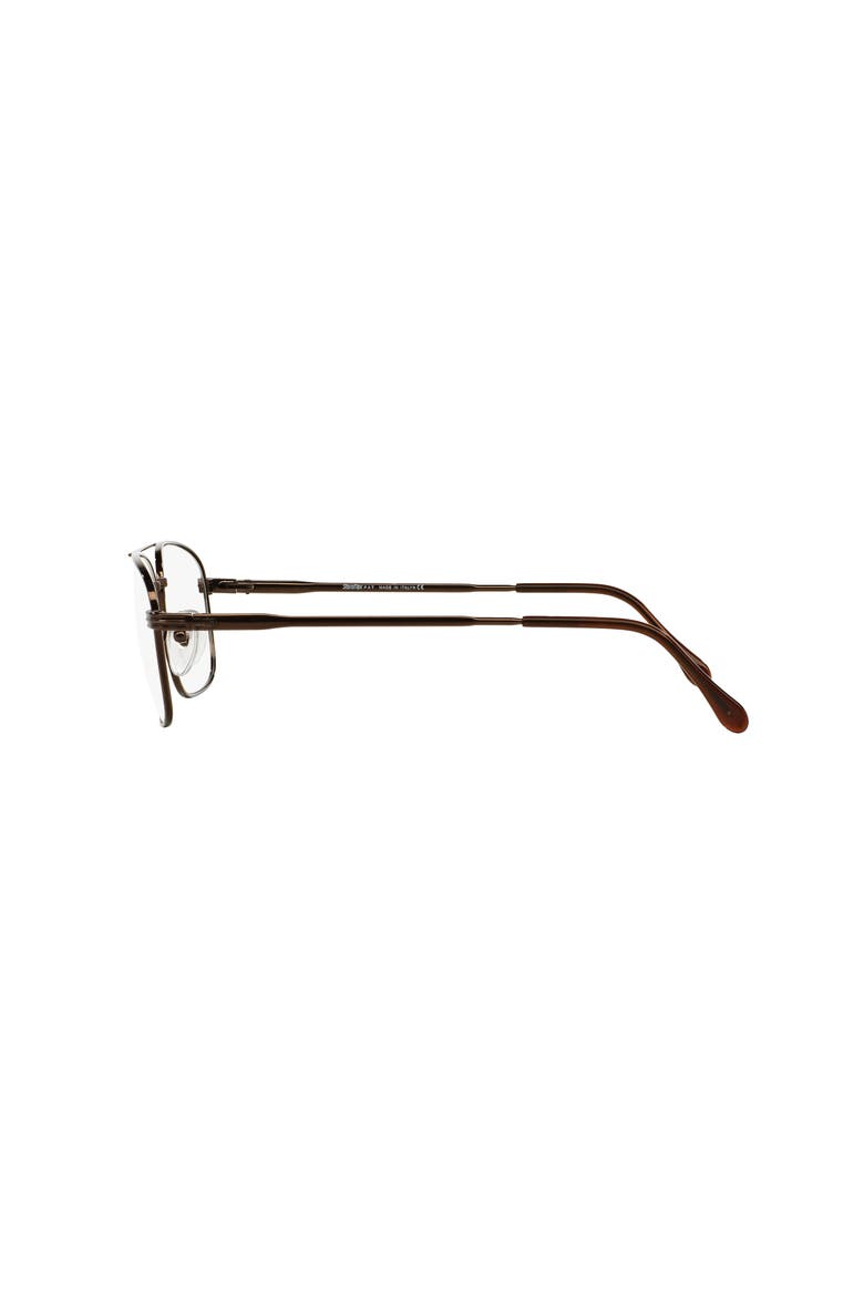 56mm Square optical glasses, Alternate, color, Brown