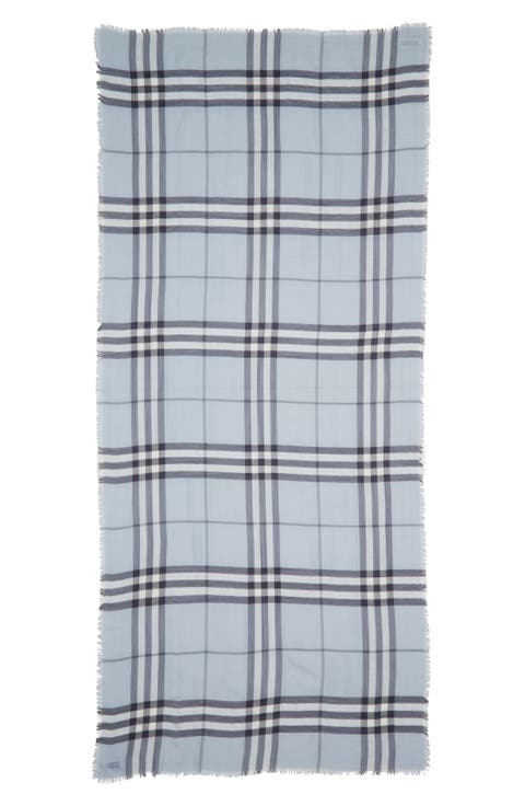 Giant Check Wool Scarf
