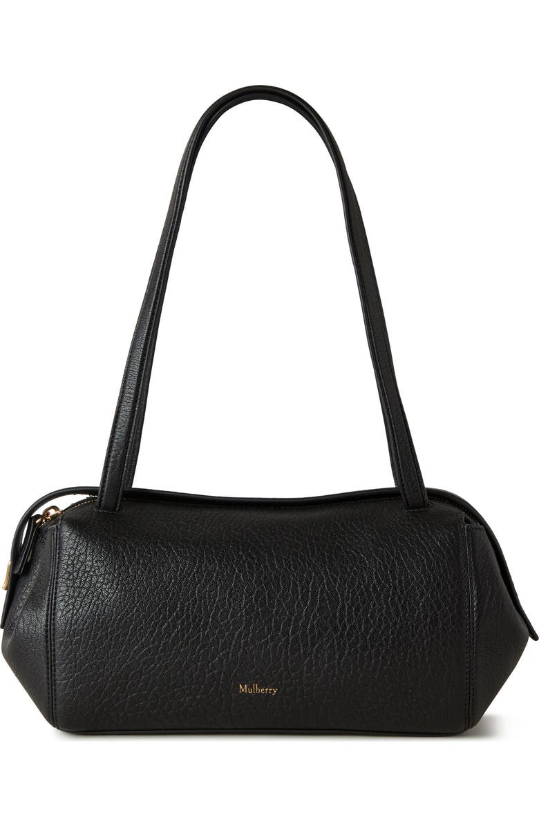 Mulberry Small Meadow Leather Shoulder Bag, Main, color, Black