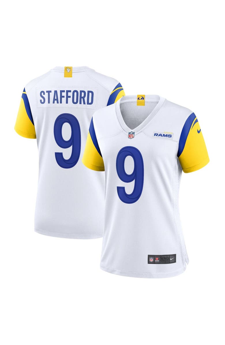 Nike Women's Nike Matthew Stafford White Los Angeles Rams Alternate Player Game Jersey, Main, color, White