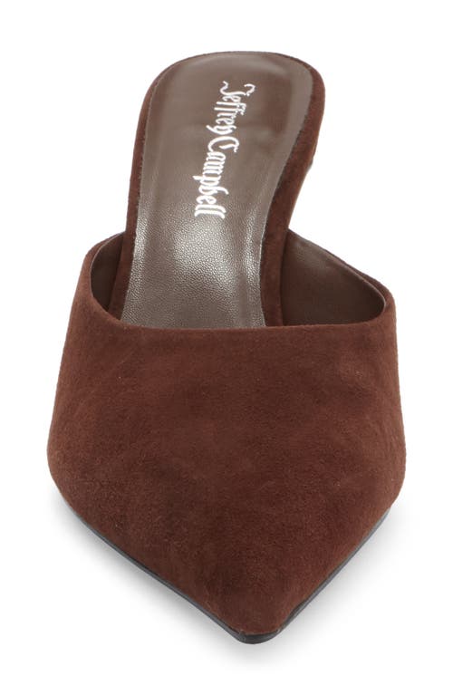Jeffrey Campbell Unamused Pointed Toe Mule In Burgundy