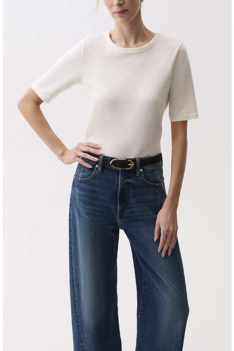 Melika Cotton T-Shirt, Alternate, color, SOFT WHITE