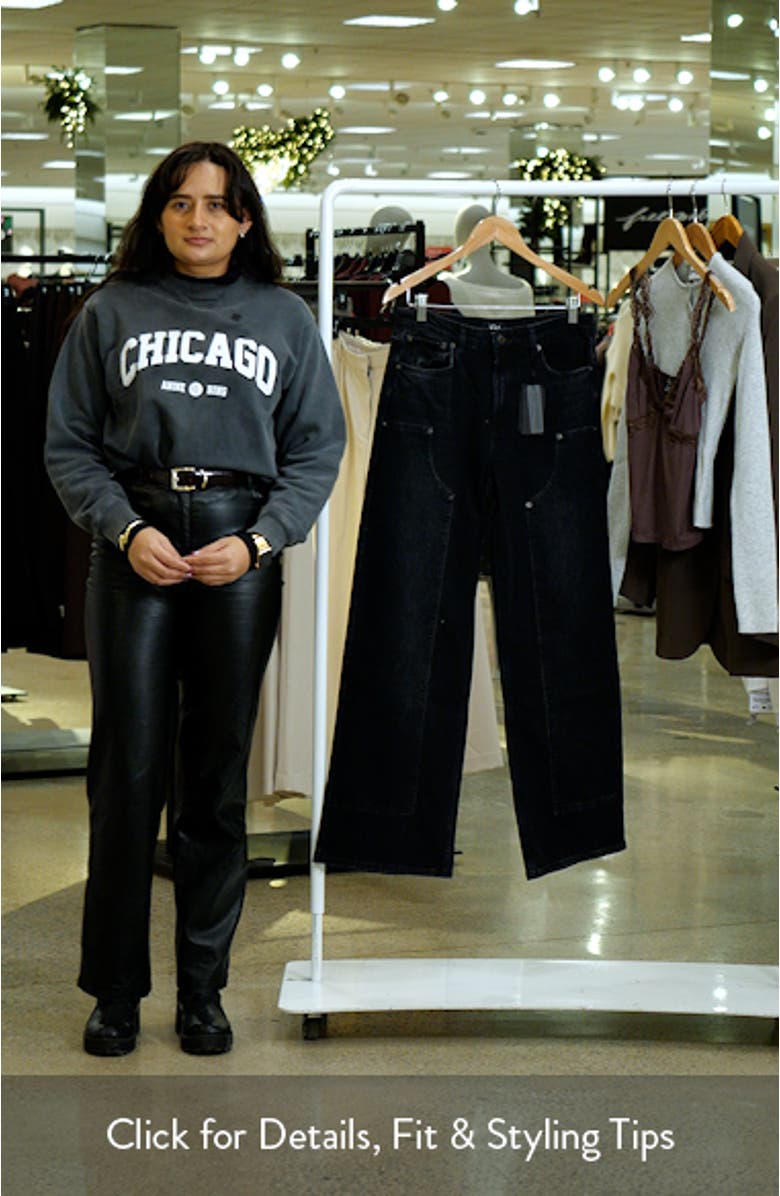 Getty High Waist Crop Wide Leg Utility Jeans, sales video thumbnail