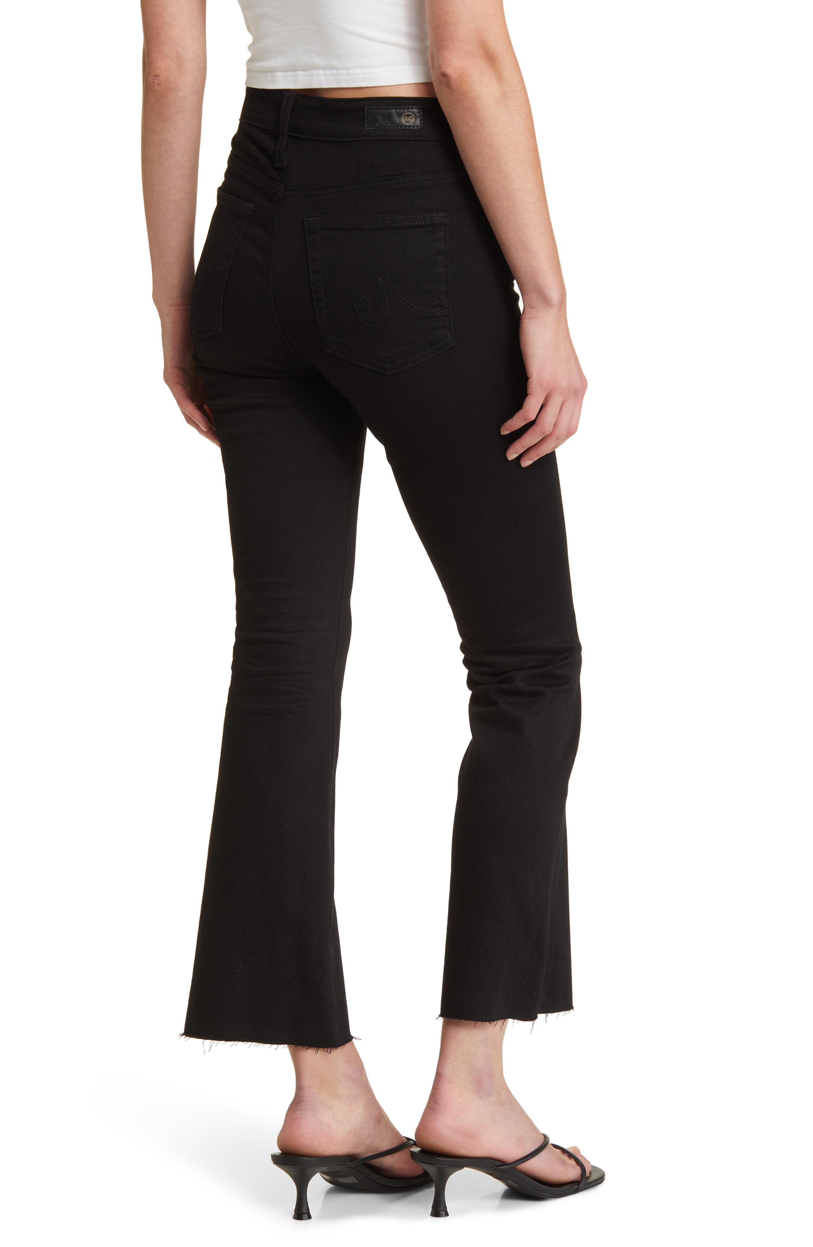 Farrah Raw Hem High Waist Ankle Bootcut Jeans - image 2