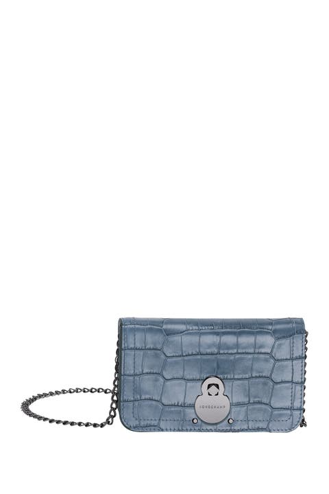Cavalcade Croc Embossed Crossbody Wallet