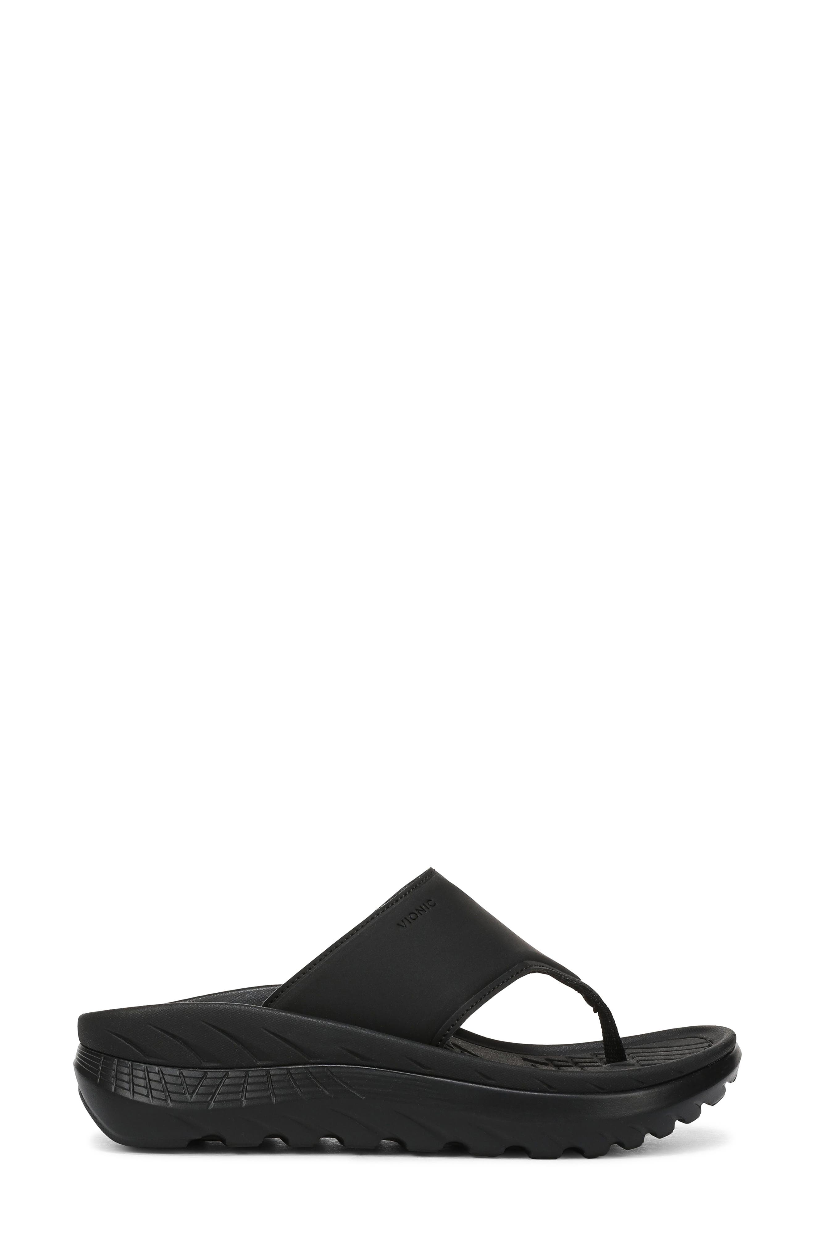 Vionic Restore III Platform Flip-Flop, Alternate, color, Black
