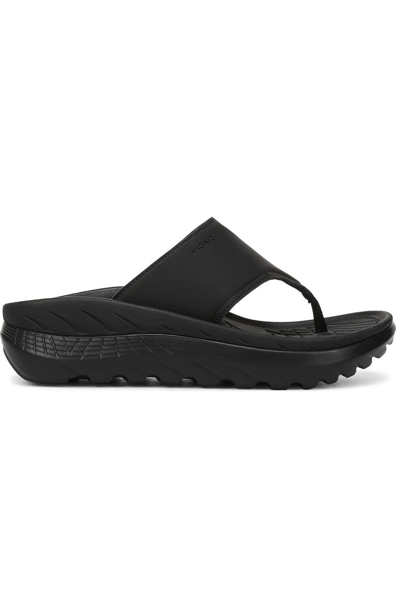 Vionic Restore III Platform Flip-Flop, Alternate, color, Black