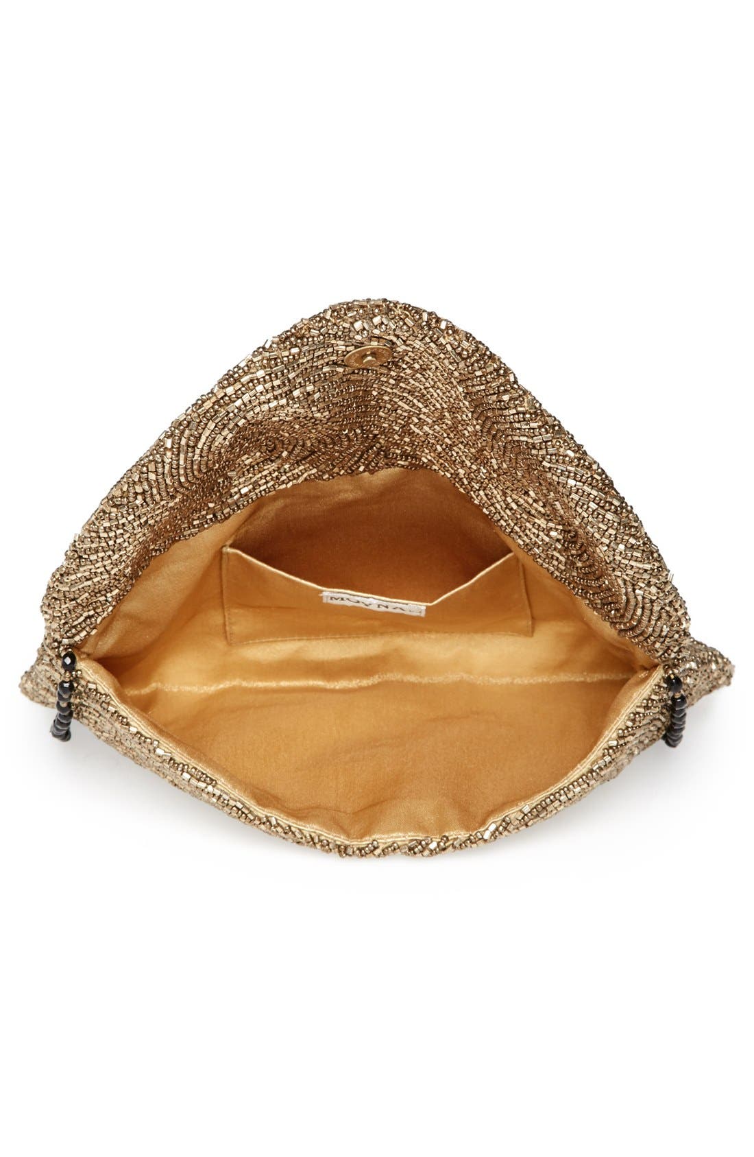 Beaded Clutch, Alternate, color, ANTIQUE GOLD