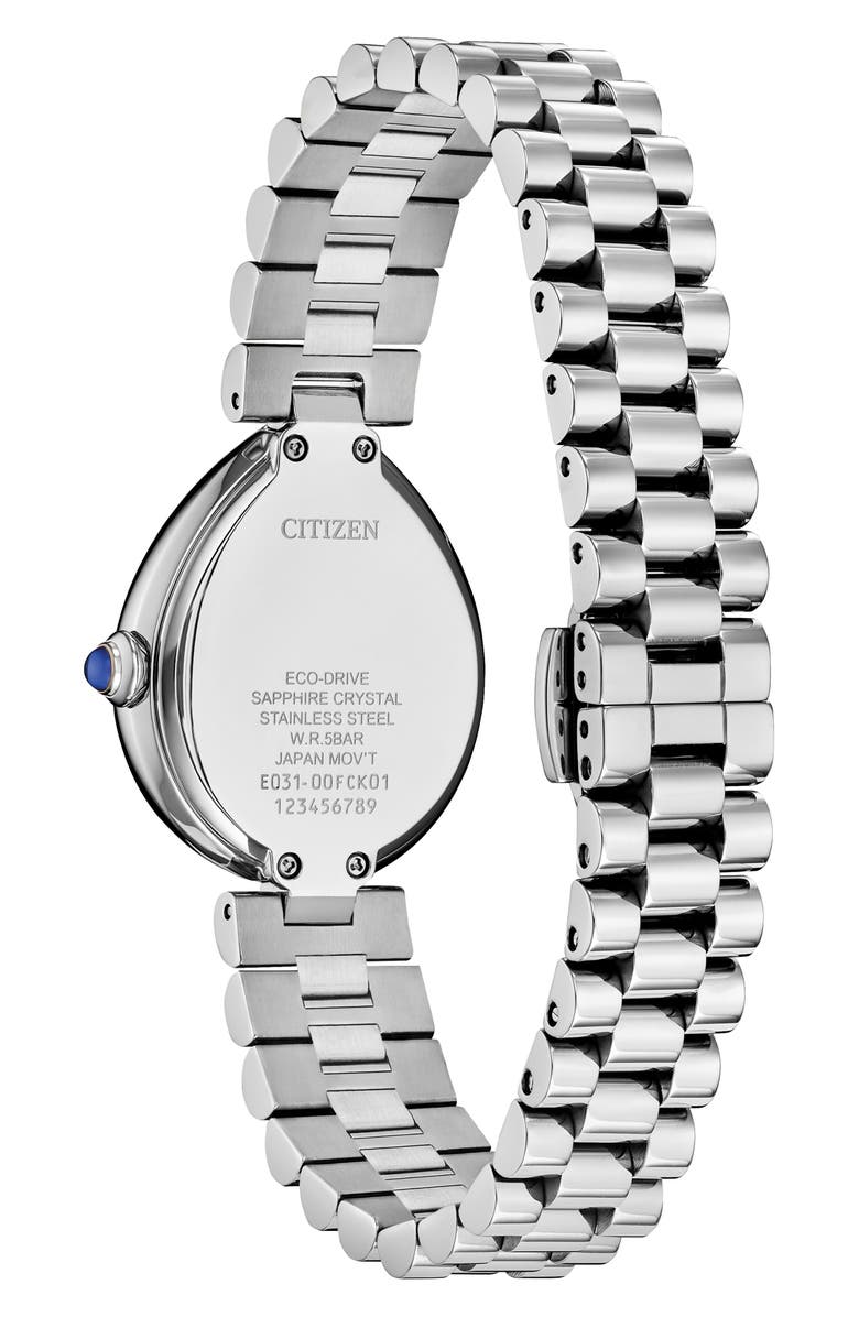 Citizen Rainell Classic Bracelet Watch, 31.3mm x 26mm, Alternate, color, Silver-Tone