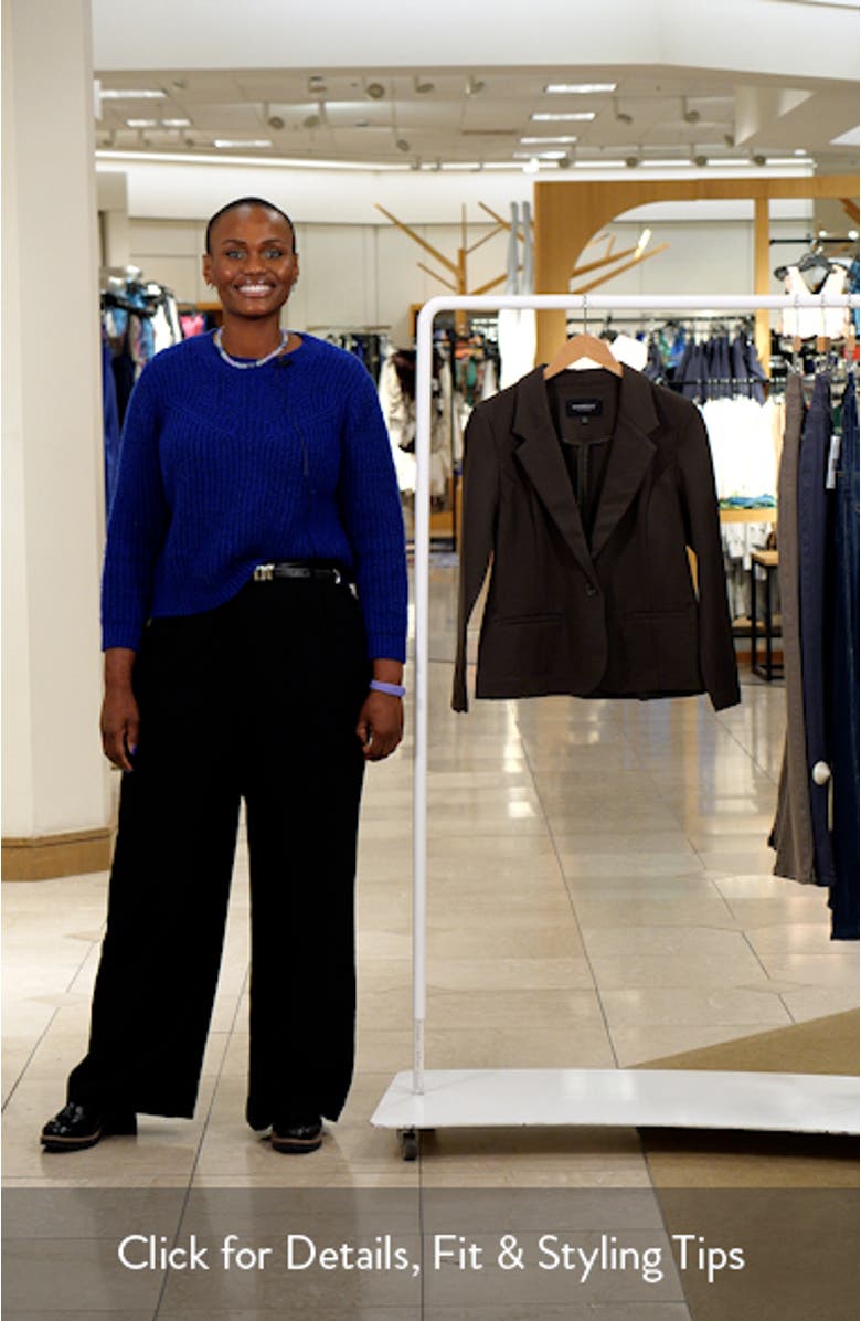 Fitted Knit Blazer, sales video thumbnail