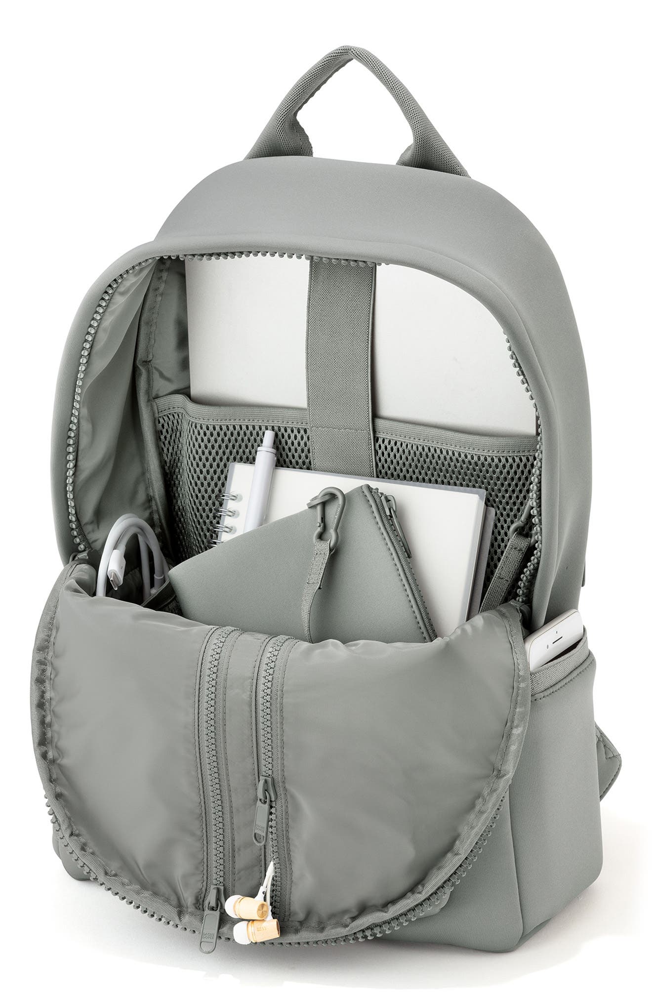Dakota Medium Neoprene Backpack, Alternate, color, SAGE