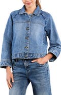 HINT OF BLU Boxy Denim Jacket
