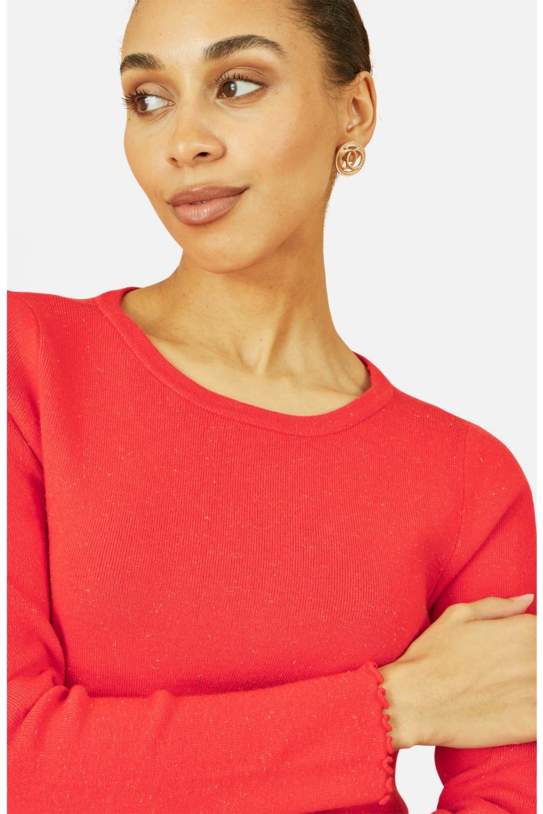 Sparkle Knit Jumper, Alternate, color, Red